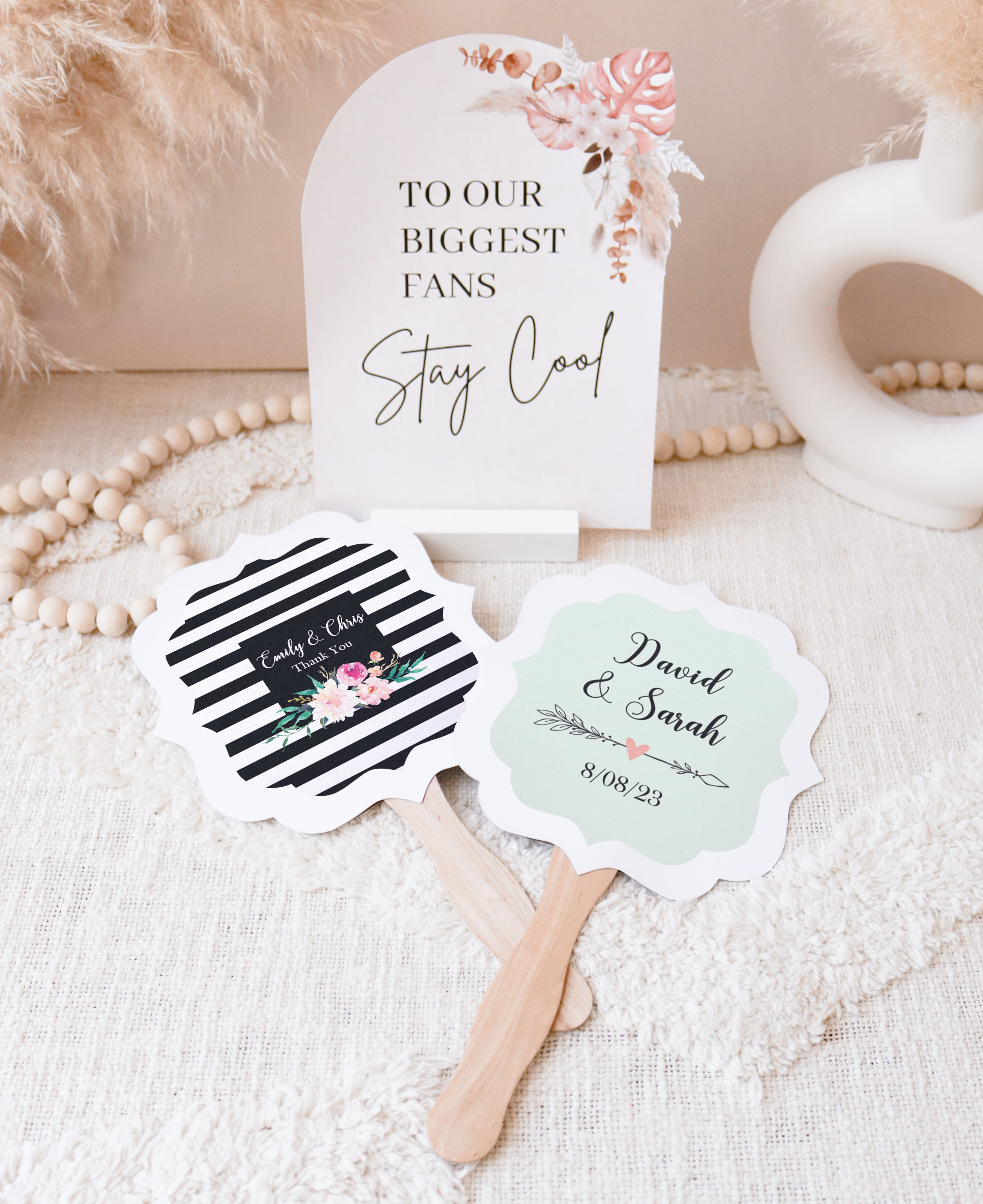 Personalized paddle fans discount